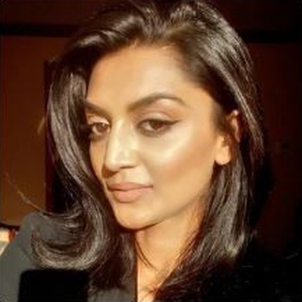Portrait of makeup artist Rubina Iqbal
